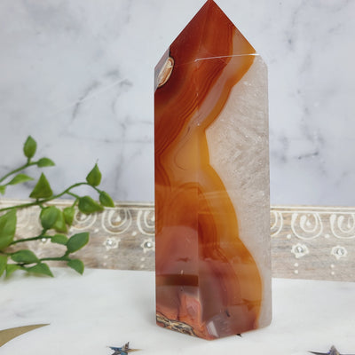 Druzy Carnelian Tower