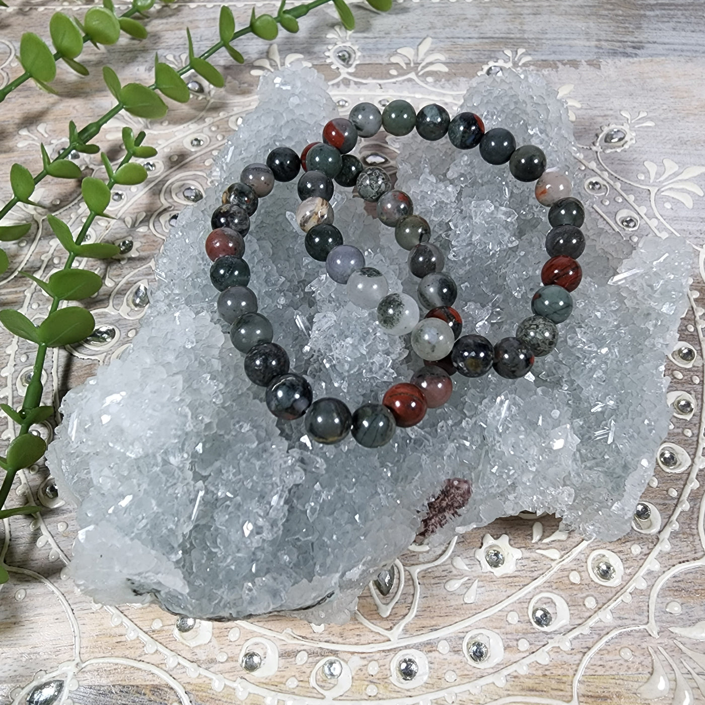 Bloodstone Bracelet - 8mm