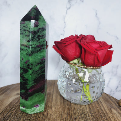 XL Ruby Zoisite Tower