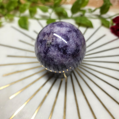 Galaxy Lepidolite sphere