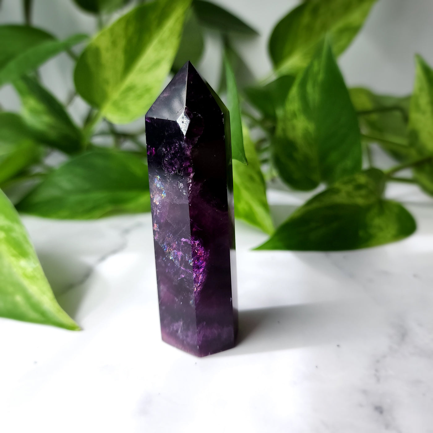 Magenta Fluorite Tower