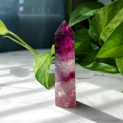 Magenta Fluorite Tower