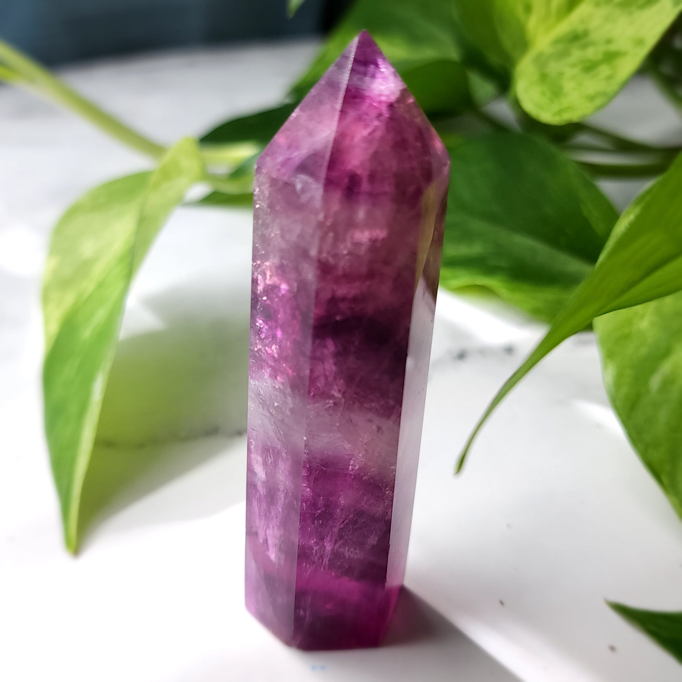 Magenta Fluorite Tower
