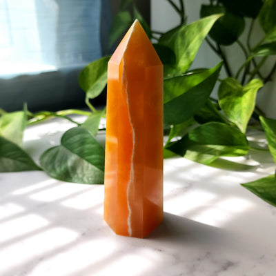 Orange Calcite Tower