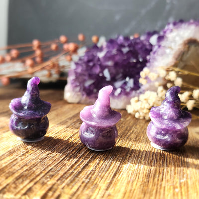 Lepidolite Jack O' Lantern