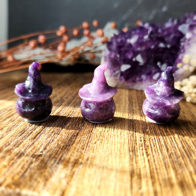 Lepidolite Jack O' Lantern