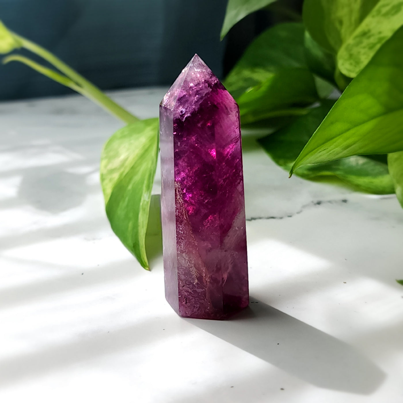 Magenta Fluorite Tower